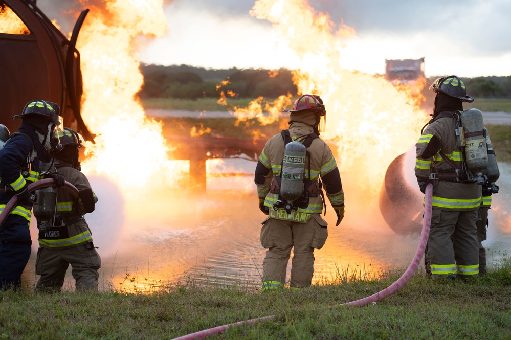 Fire departments conduct joint training during Cope North