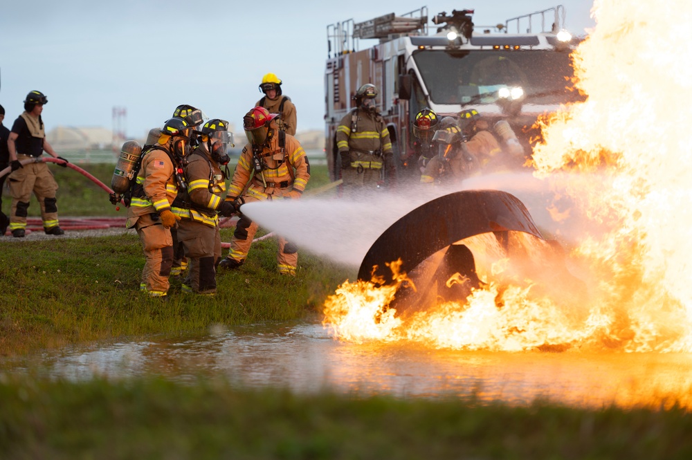 Fire departments conduct joint training during Cope North
