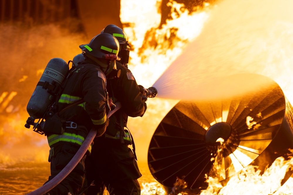 Fire departments conduct joint training during Cope North