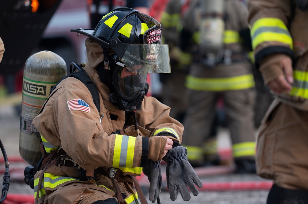 Fire departments conduct joint training during Cope North
