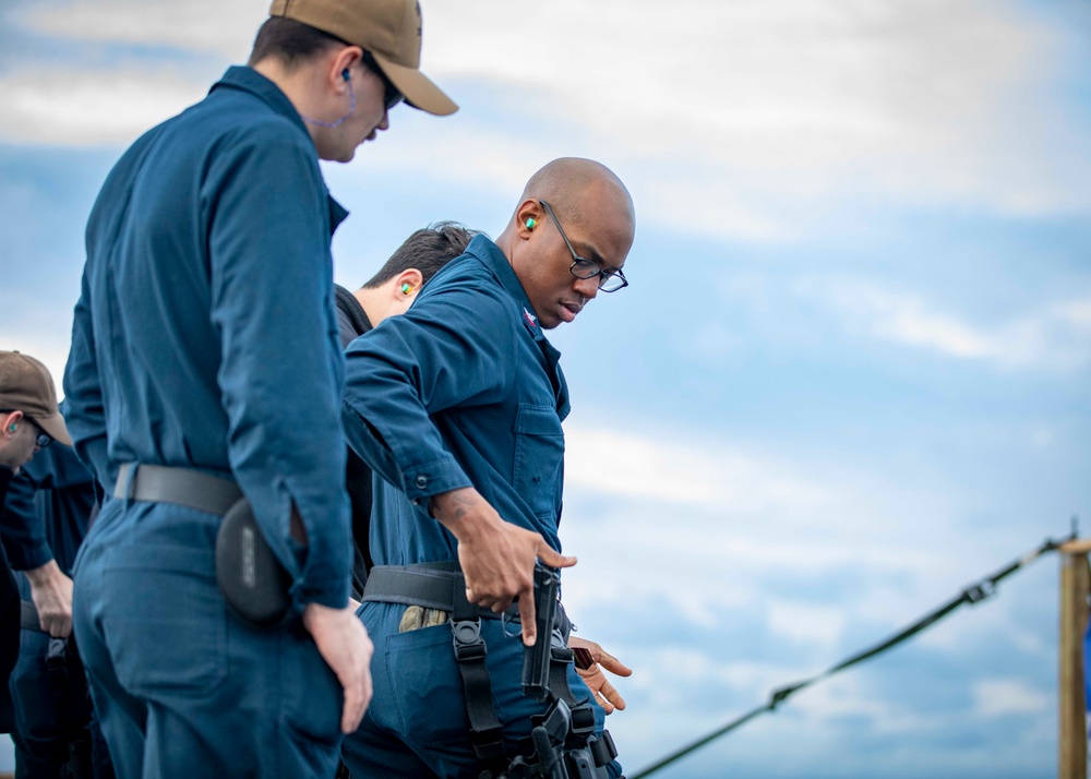 USS Porter Conducts Crew Cert Weapons Shoot