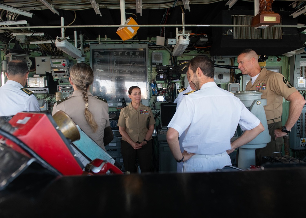 U.S. Army Maj. Gen. Jami Shawley, Combined Joint Task Force - Horn of Africa (CJTF-HOA) commanding general, visits the Santa Maria