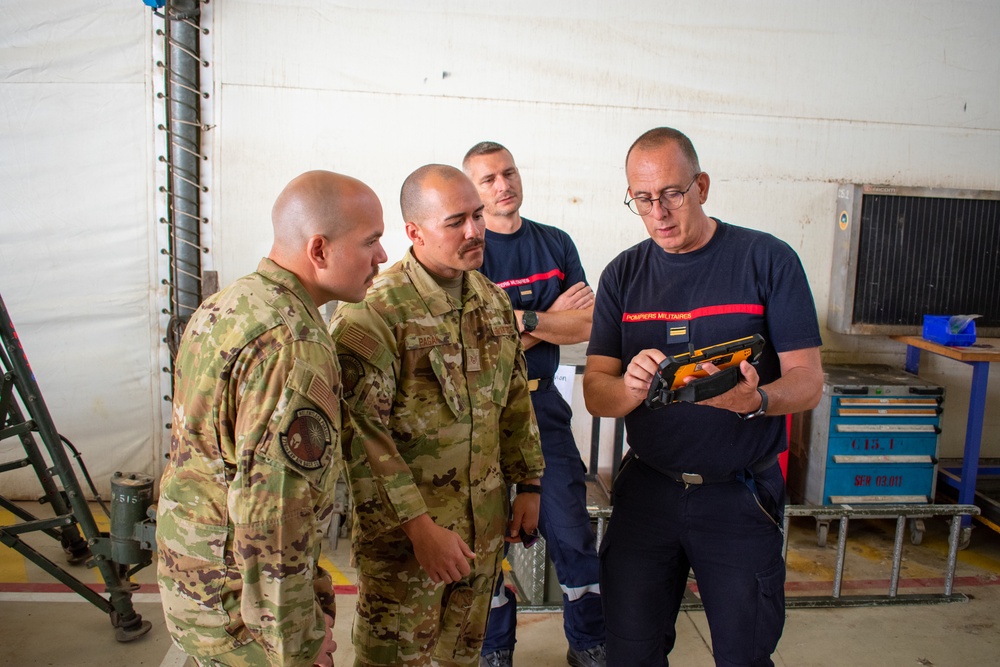 776th EABS Firefighters visit French Firefighters