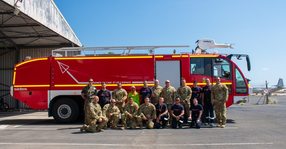 776th EABS Firefighters visit French Firefighters