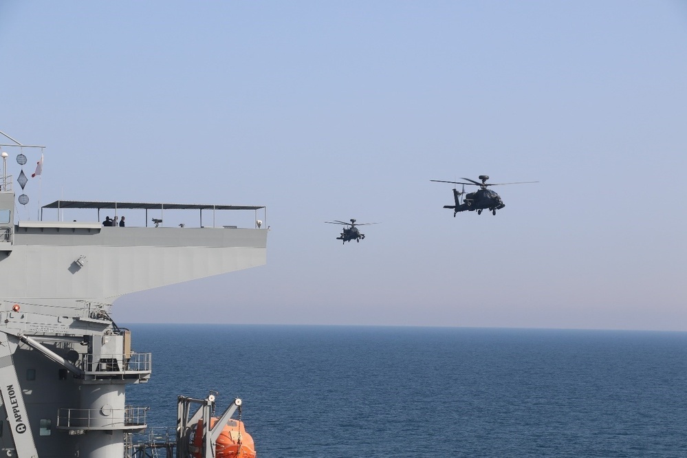 U.S. Navy Ship Supports UAE Pilot Training in Arabian Gulf