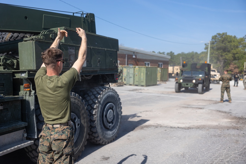 26th MEU Conducts Long Range Convoy to Fort Bragg