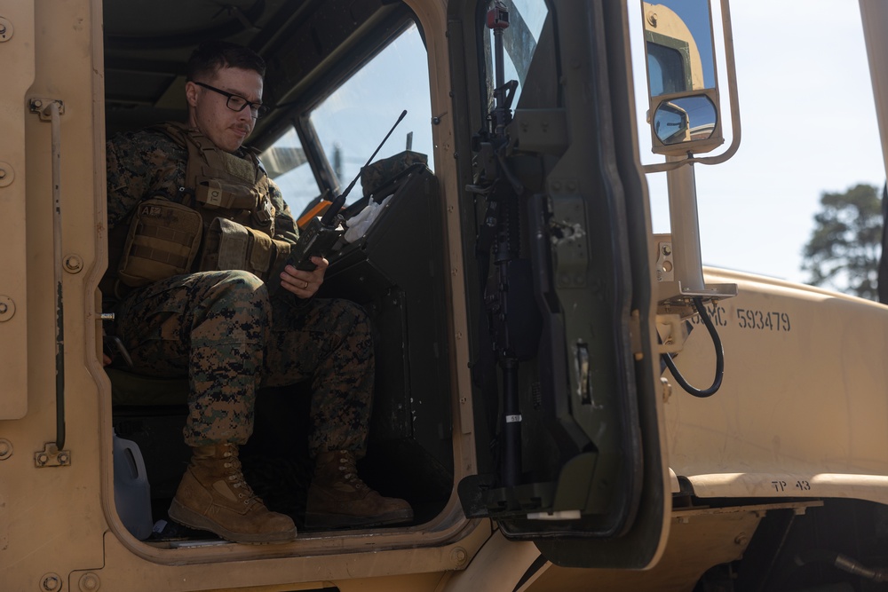 26th MEU Conducts Long Range Convoy to Fort Bragg