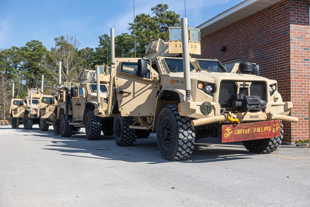 26th MEU Conducts Long Range Convoy to Fort Bragg