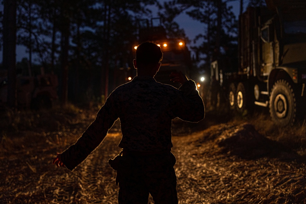 26th MEU Conducts Long Range Convoy to Fort Bragg