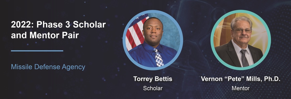 Phase 3 BS/MS. Scholar: Mr. Torrey Bettis, Mentor: Vernon “Pete” Mills, Ph.D.