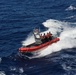 USCGC Reliance's cutter boat crew performs non-compliant vessel training