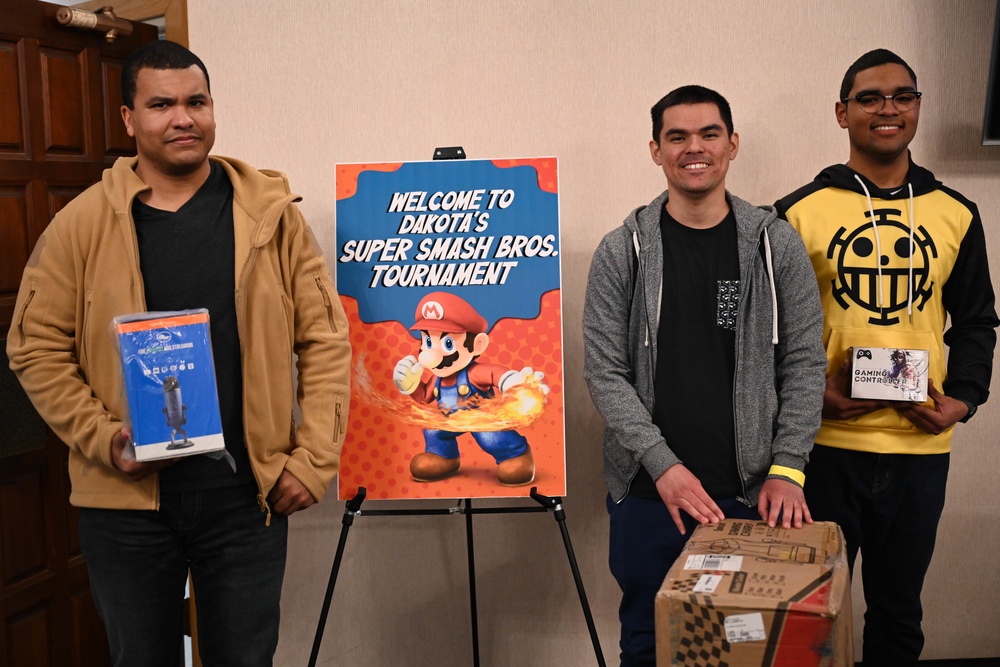 Ellsworth airmen win top three prizes for Super Smash Bros. tournament during Wintervention