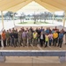 SWTW Aquatics Center beam signing at Lackland AFB