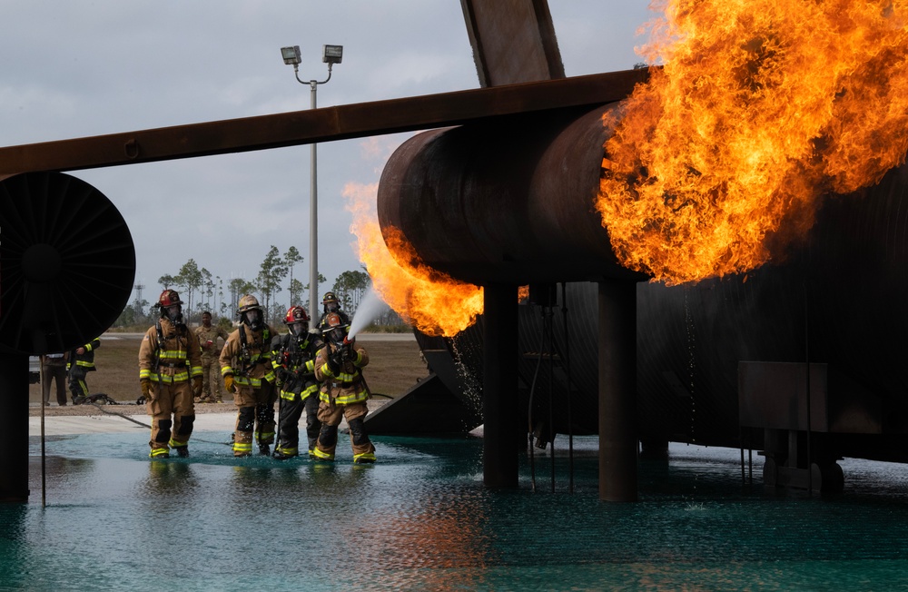 Tyndall Firefighters receive new training pit