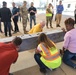 SWTW Aquatics Center beam signing at Lackland AFB