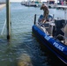 A Florida manatee feeds at MacDill