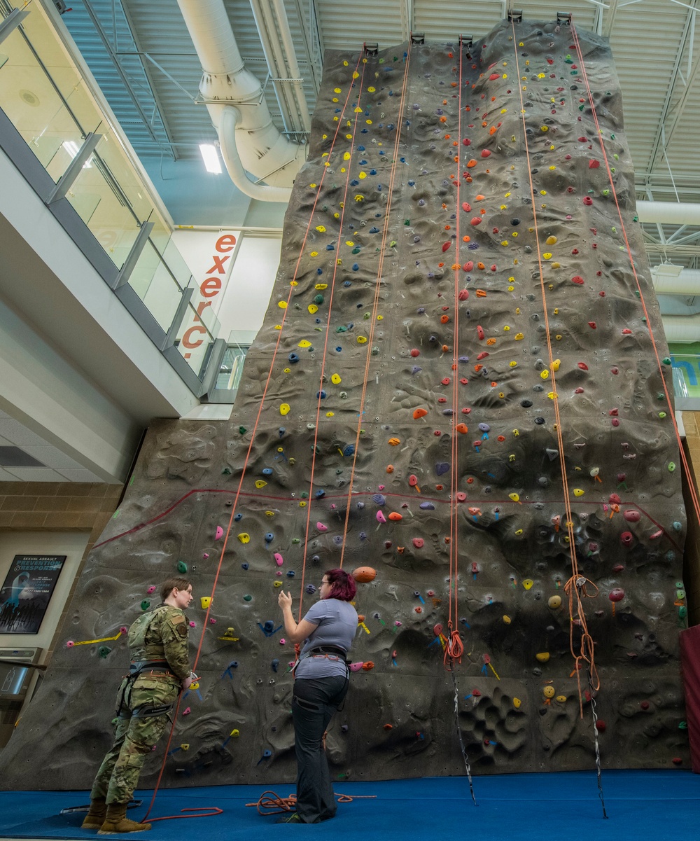 Rock climbing lessons offered at Hill AFB