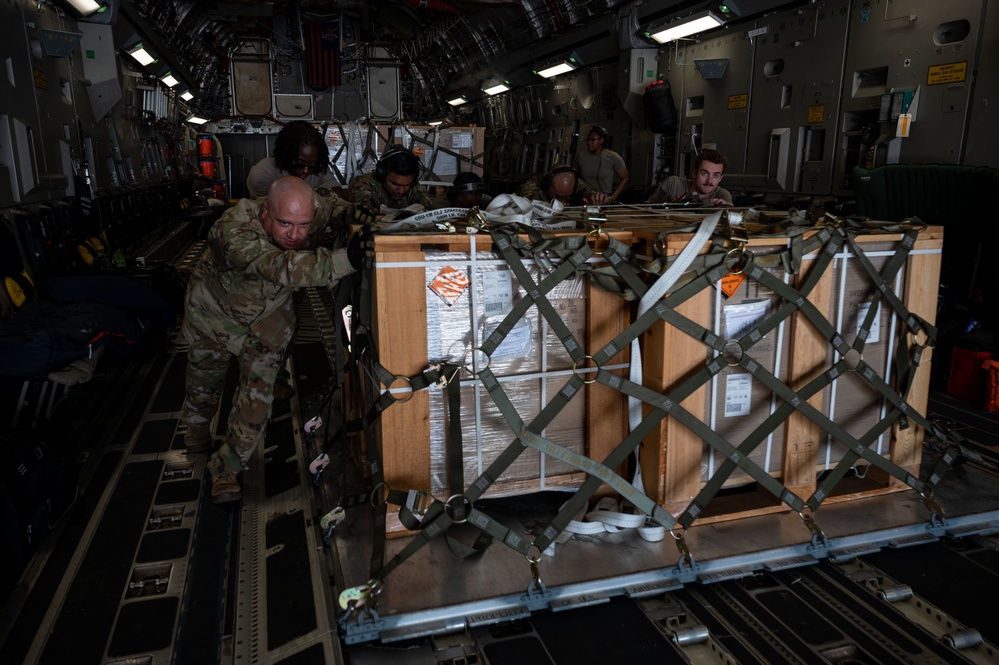 15th AS Delivers Military Equipment To SNA