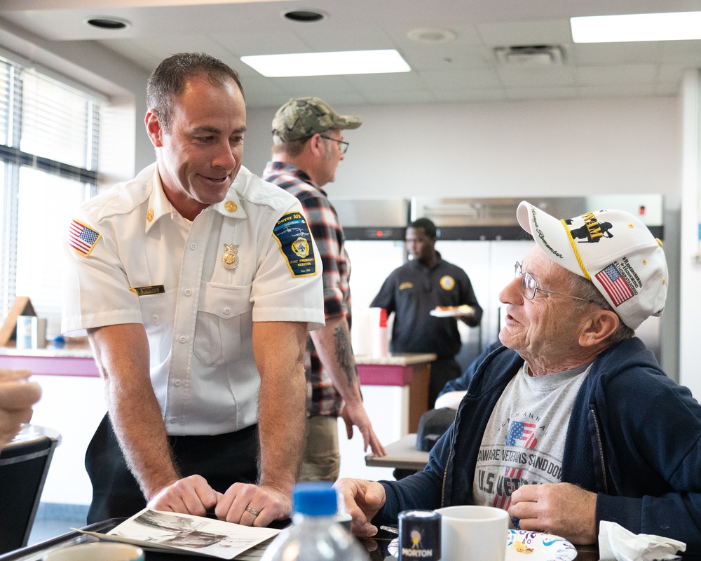 436th CES fire department hosts veteran firefighter breakfast