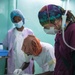 U.S., Senegal medical professionals work together in the Emergency Room during MEDREX