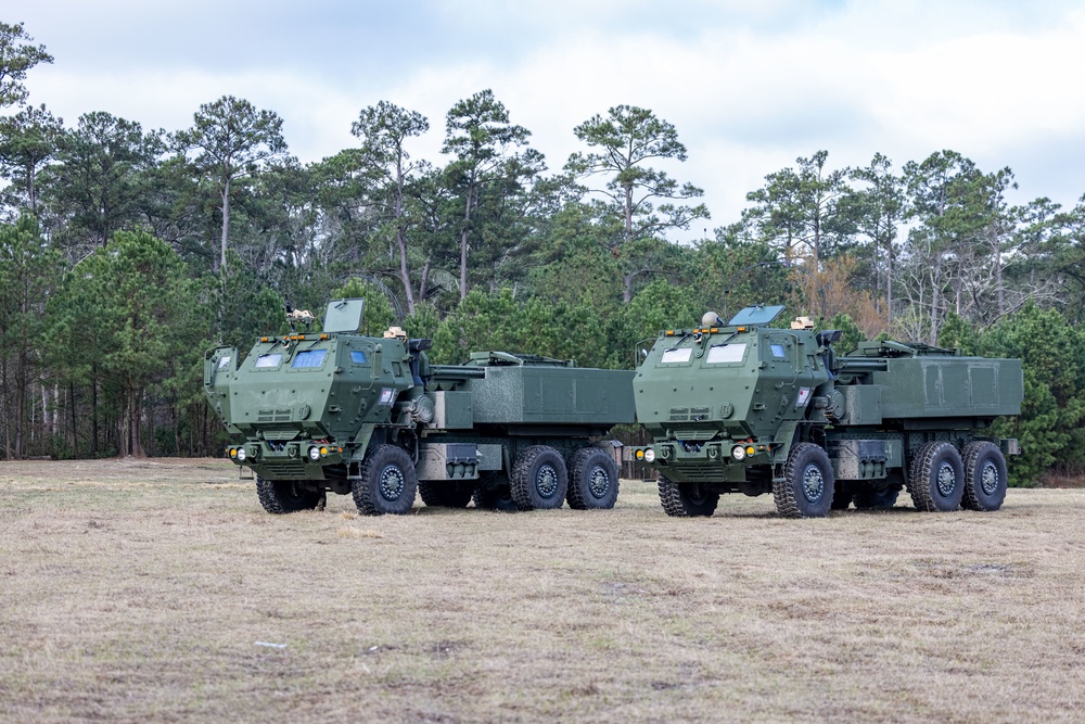 26th MEU Marines conduct HIMARS live fire training