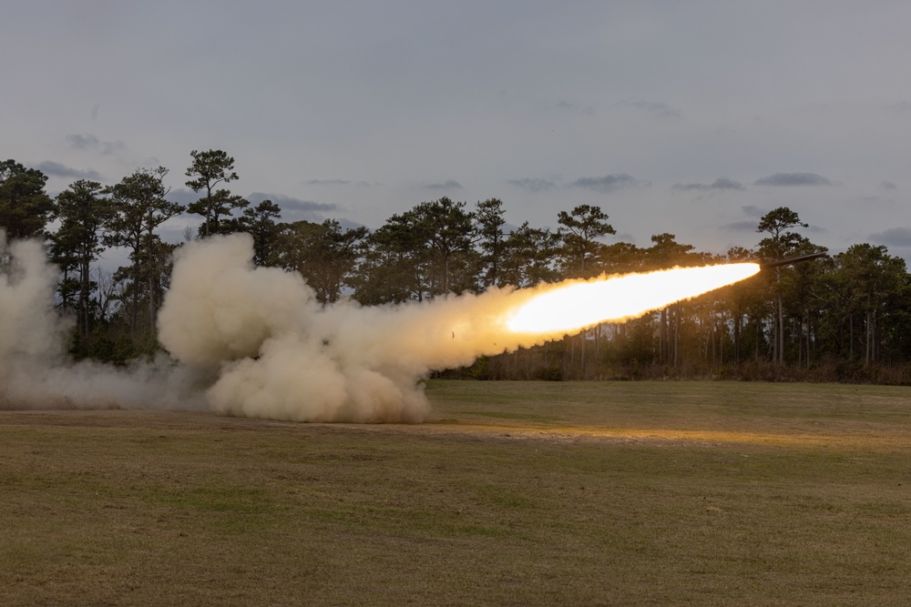 26th MEU Marines conduct HIMARS live fire training