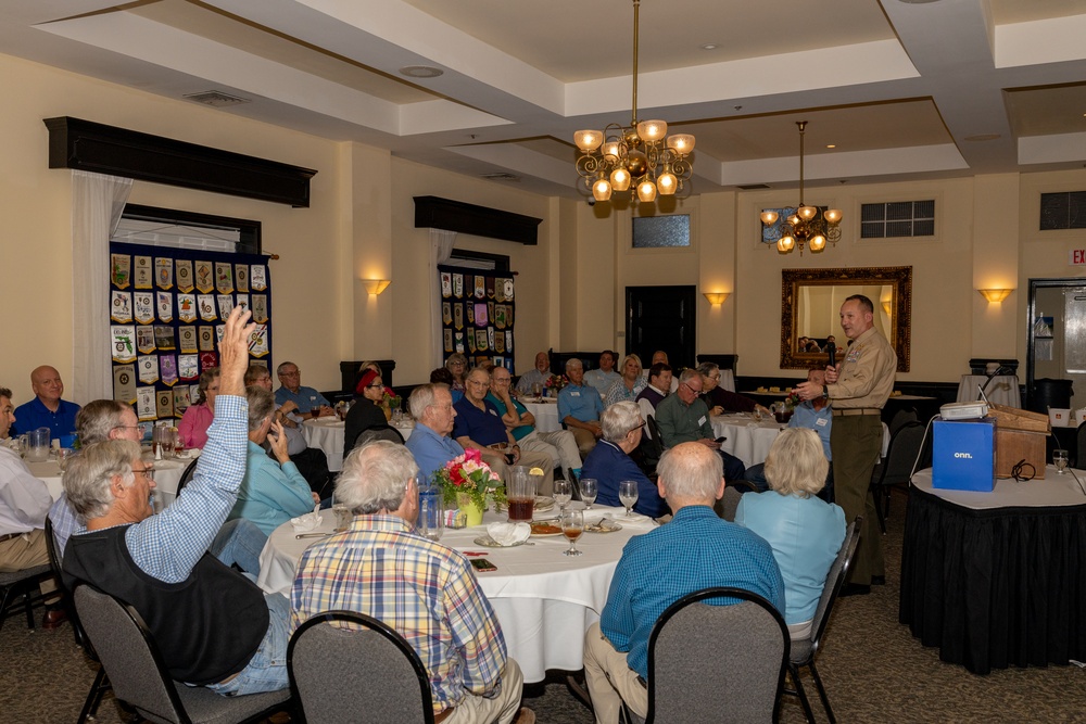 Commanding General of 2nd MAW speaks to the New Bern Rotary Club