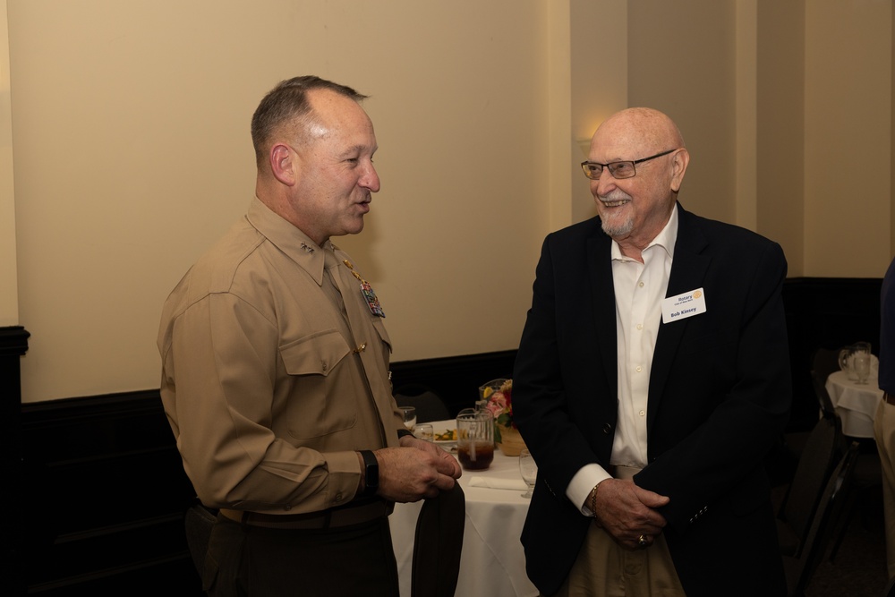 Commanding General of 2nd MAW speaks to the New Bern Rotary Club