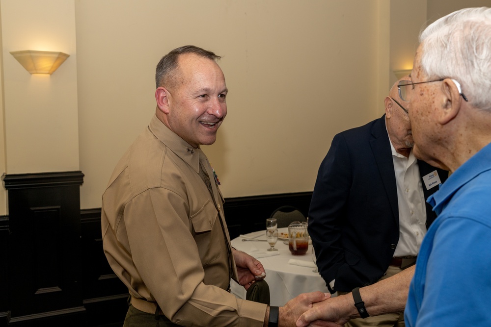 Commanding General of 2nd MAW speaks to the New Bern Rotary Club