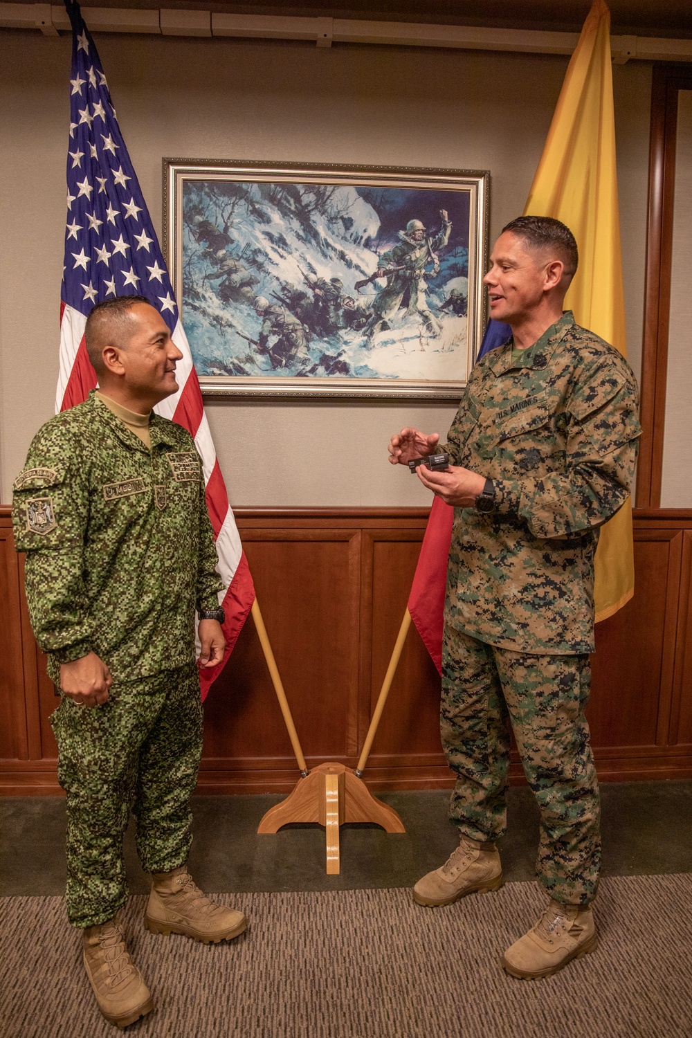 U.S. Marine Corps Forces, South welcomes the Commandant of the Colombian Marine Corps