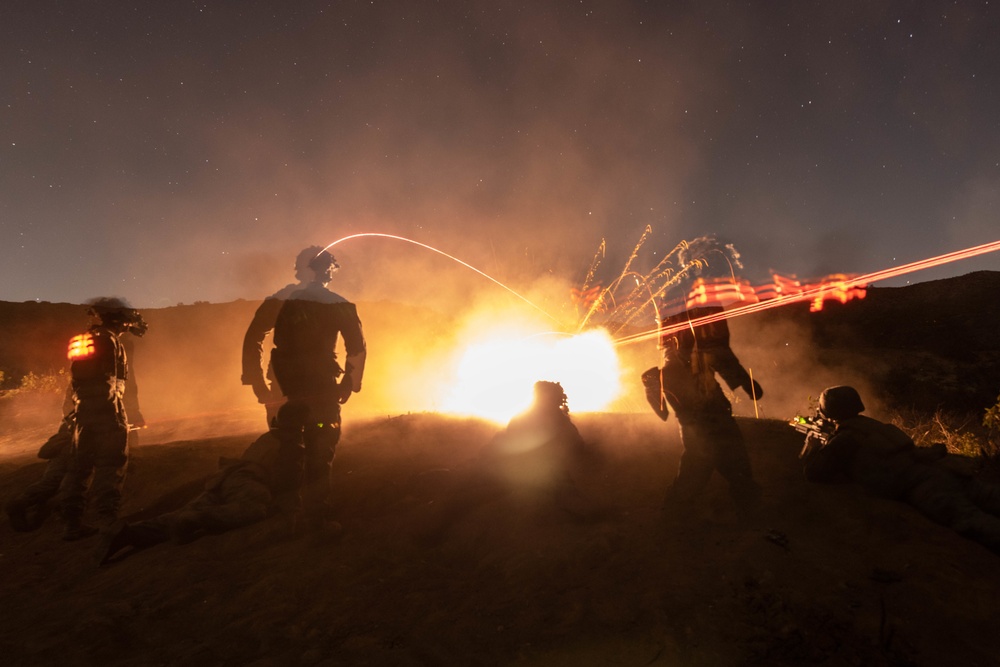 New infantry Marines conduct live-fire range for Infantry Marine Course