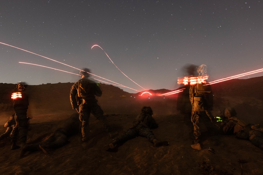 New infantry Marines conduct live-fire range for Infantry Marine Course