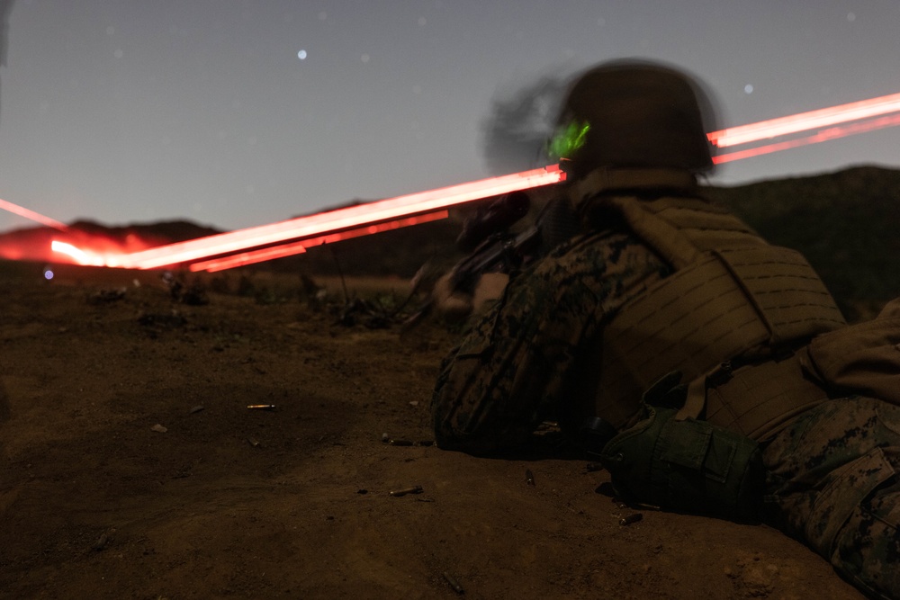 New infantry Marines conduct live-fire range for Infantry Marine Course