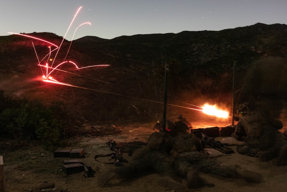 New infantry Marines conduct live-fire range for Infantry Marine Course