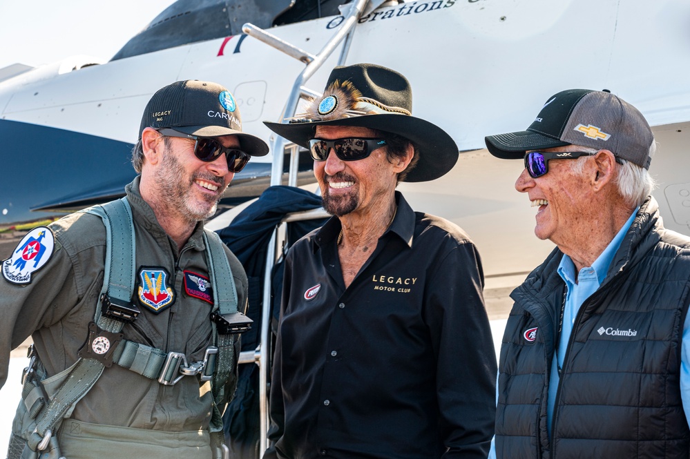 Jimmie Johnson takes flight with Thunderbirds