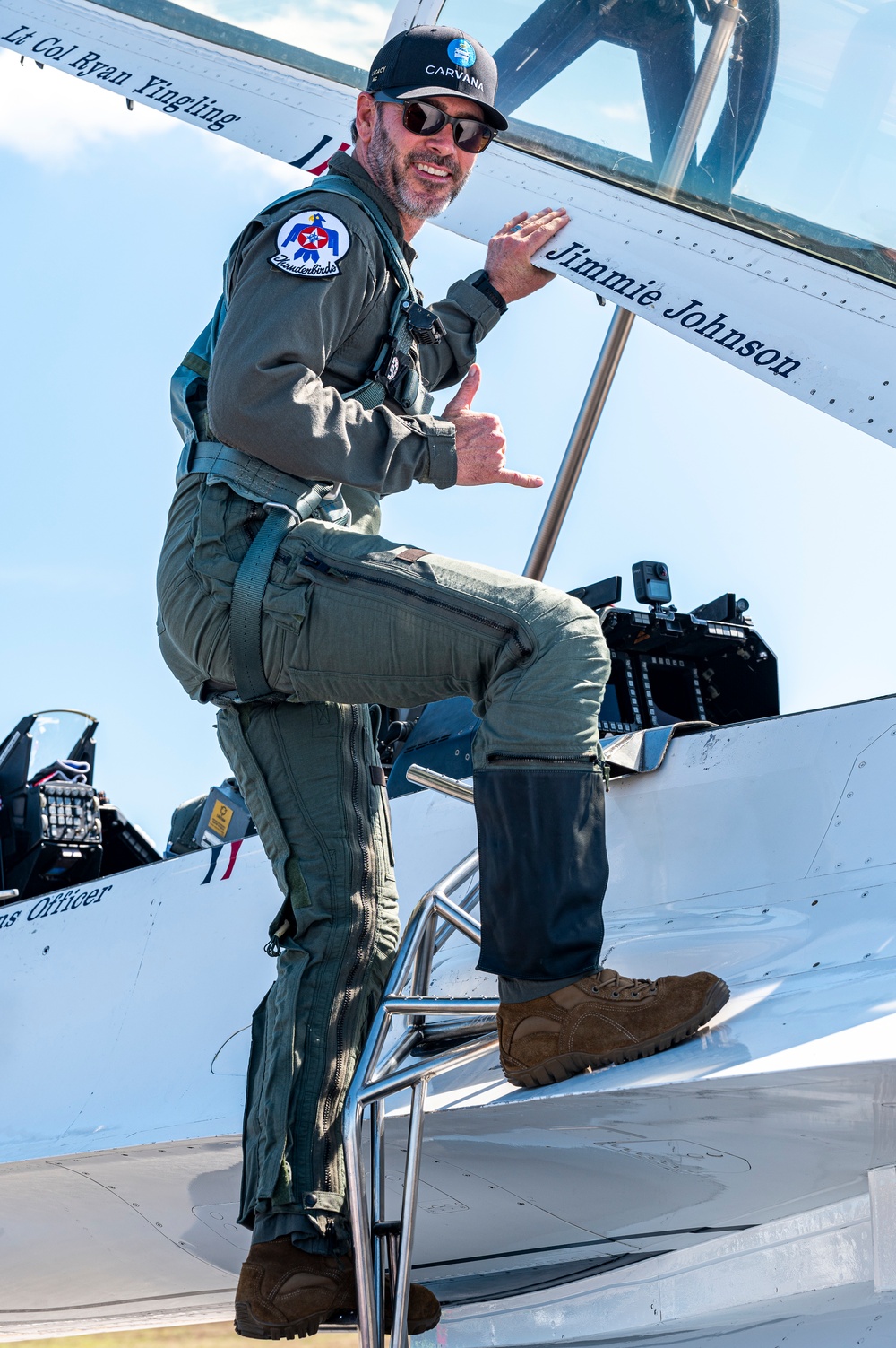 Jimmie Johnson takes flight with Thunderbirds