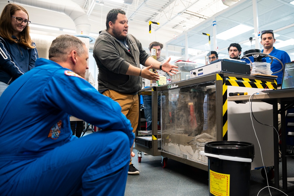 NASA astronaut tours Embry-Riddle University, experiences recruiting at Daytona 500