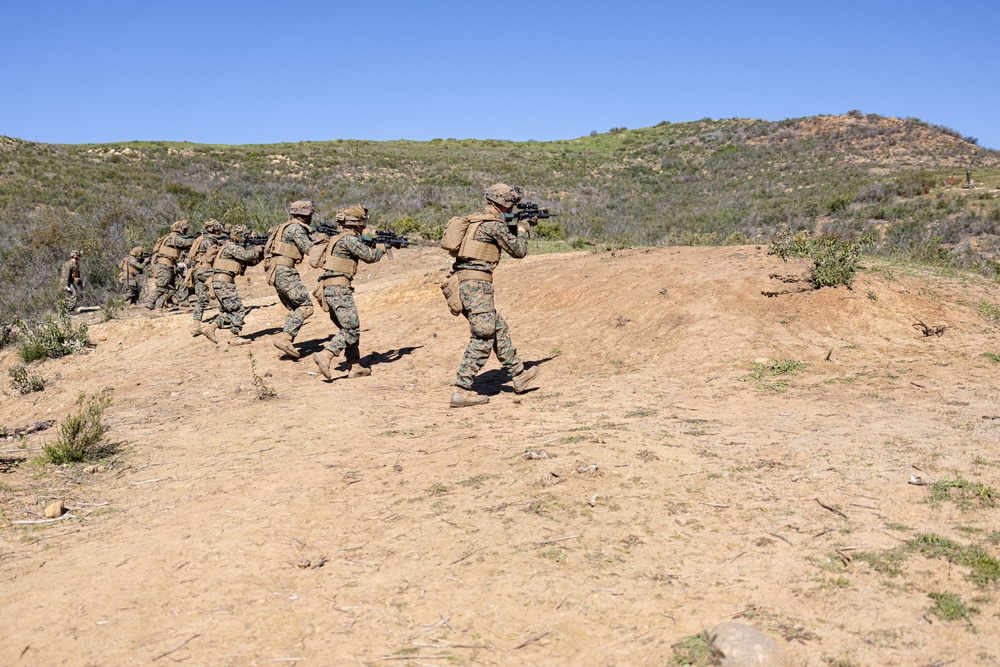 New infantry Marines conduct fire, maneuver range for Infantry Marine Course