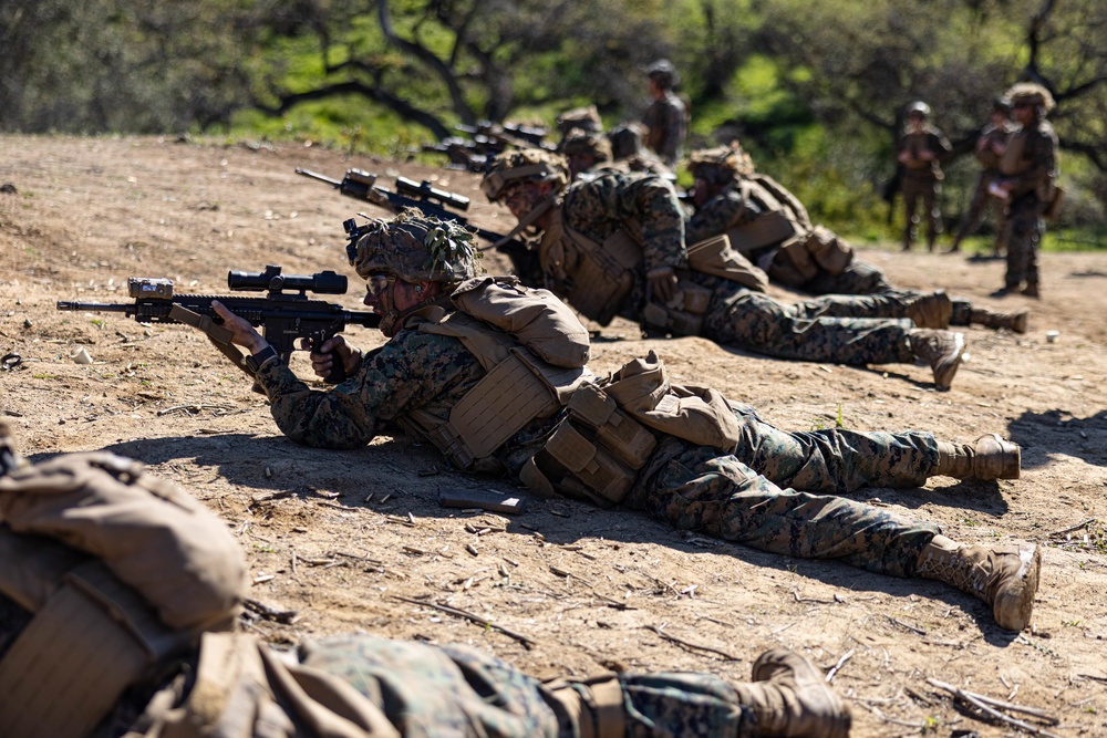 New infantry Marines conduct fire, maneuver range for Infantry Marine Course