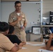 Capt. Hutchison Speaks With STEM Students