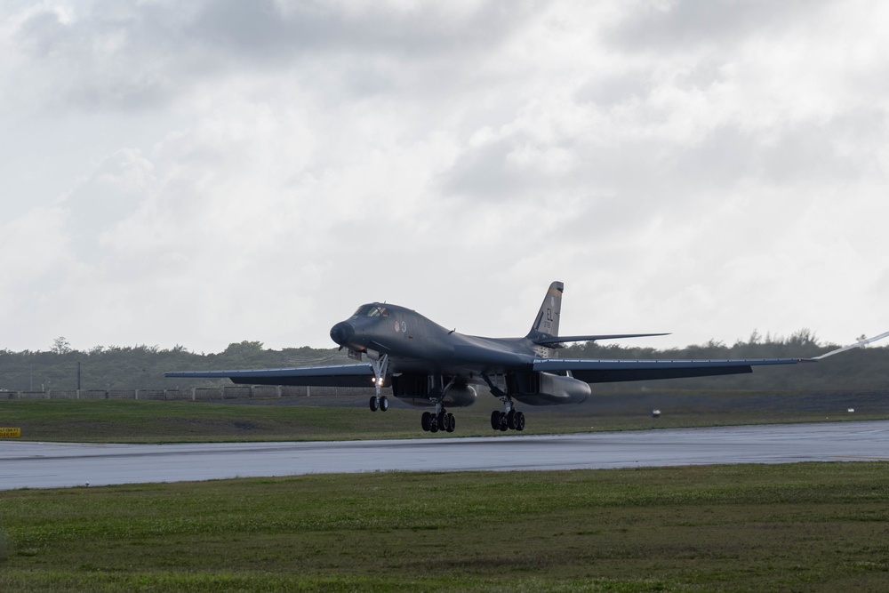 U.S. Air Force B-1B Lancer conducts Bomber Task Force mission
