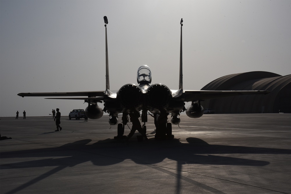 380th AEW Hosts Exercise Iron Falcon