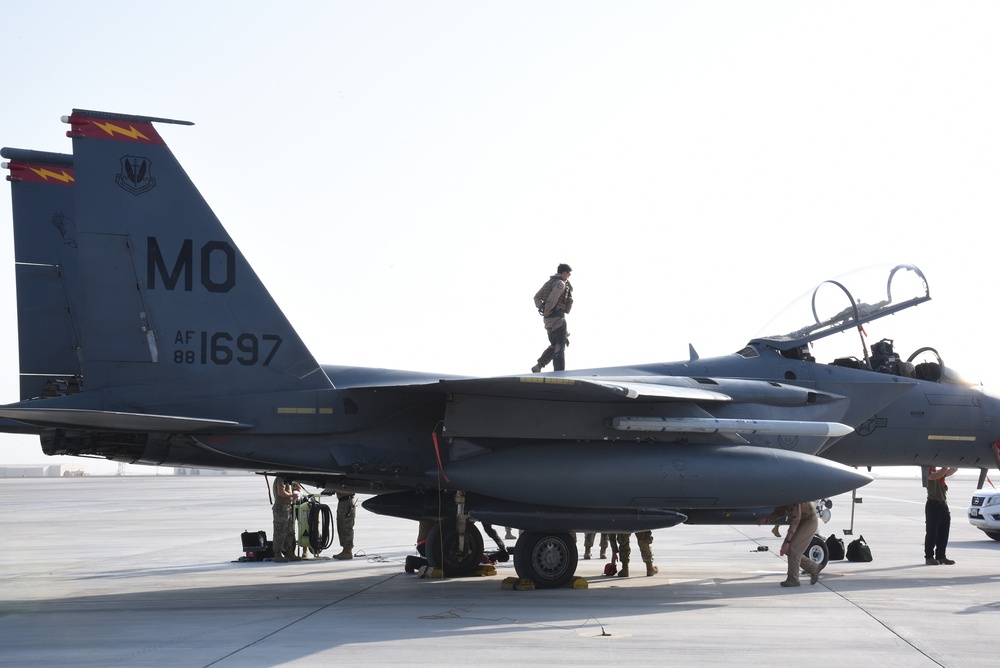 380th AEW Hosts Exercise Iron Falcon