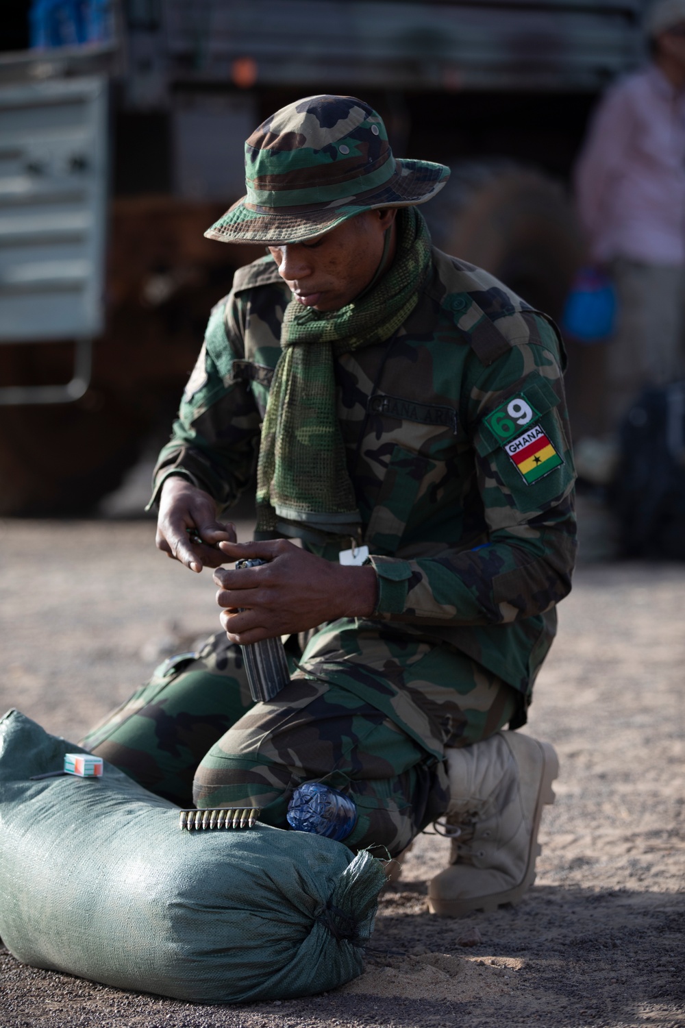 Ghanaian and US Special Forces Range Training