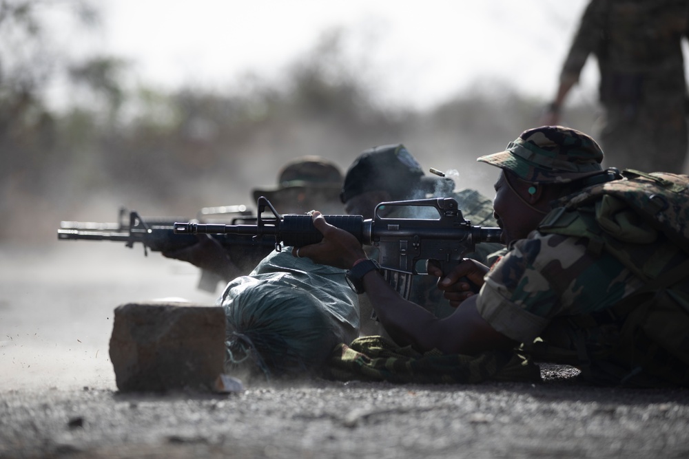 Ghanaian and US Special Forces Range Training