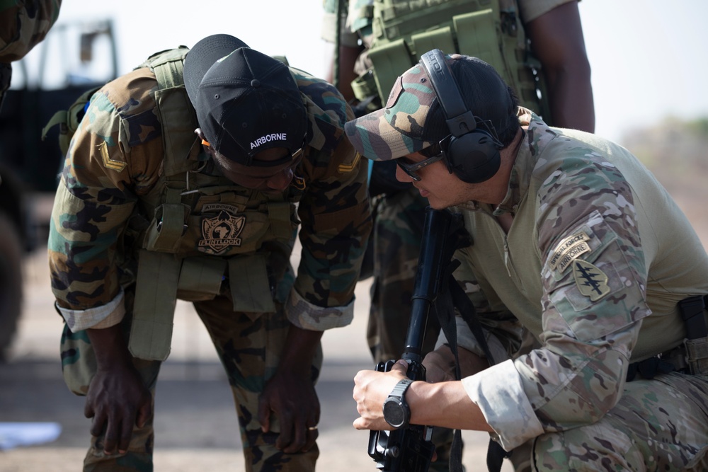 Ghanaian and US Special Forces Range Training