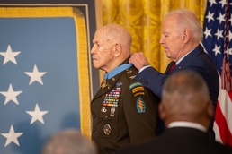 Medal of Honor ceremony in honor of retired U.S. Army Col. Paris Davis