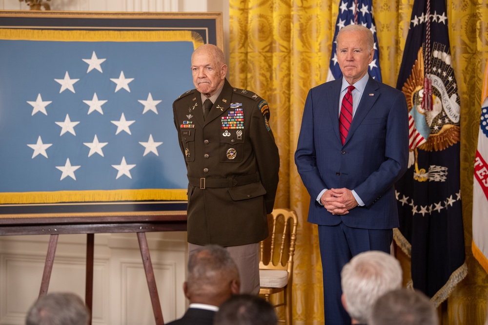 Medal of Honor ceremony in honor of retired U.S. Army Col. Paris Davis