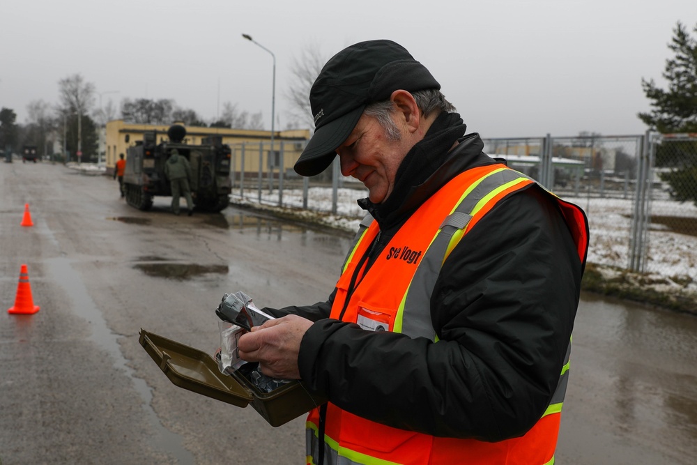 USAG-Poland Conducts Roadside Safety Inspections