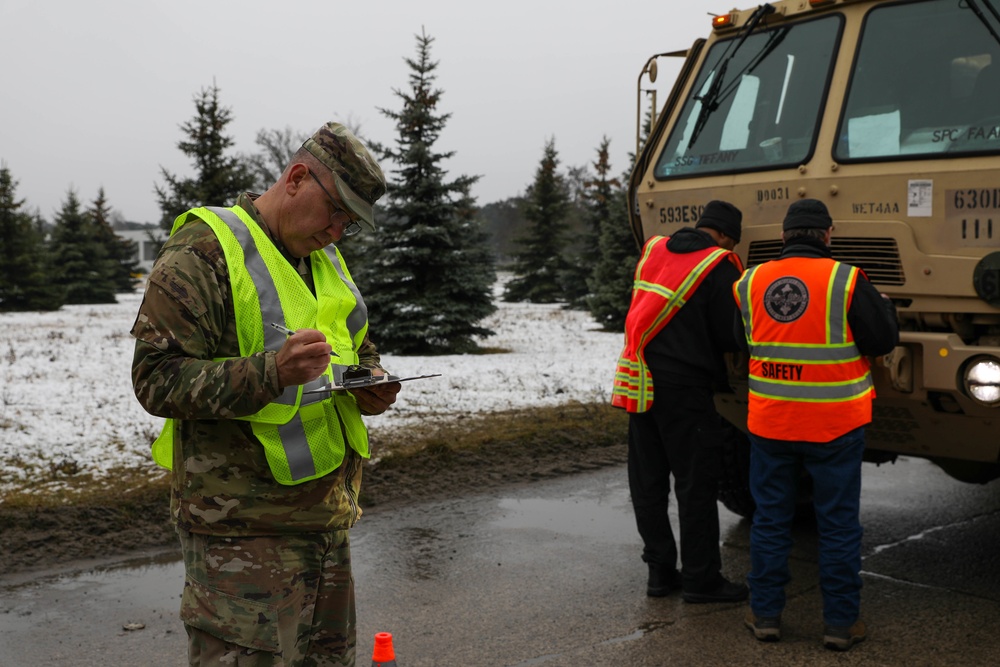 USAG-Poland Conducts Roadside Safety Inspections